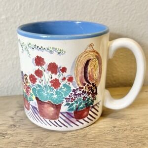 Vintage Flowers Inc Balloons Gardening Coffee‎ Mug Cup Floral Pots & Tools